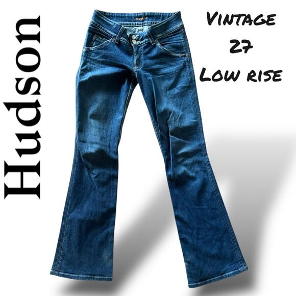 Hudson Vintage Y2K 00s low rise denim cut H10712 jeans womens style 170SD - Picture 2 of 16